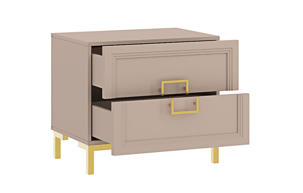 Прикроватные тумбы - изображение №4 "Прикроватная тумба Дольче с выдвижными ящиками"  на www.Angstrem-mebel.ru