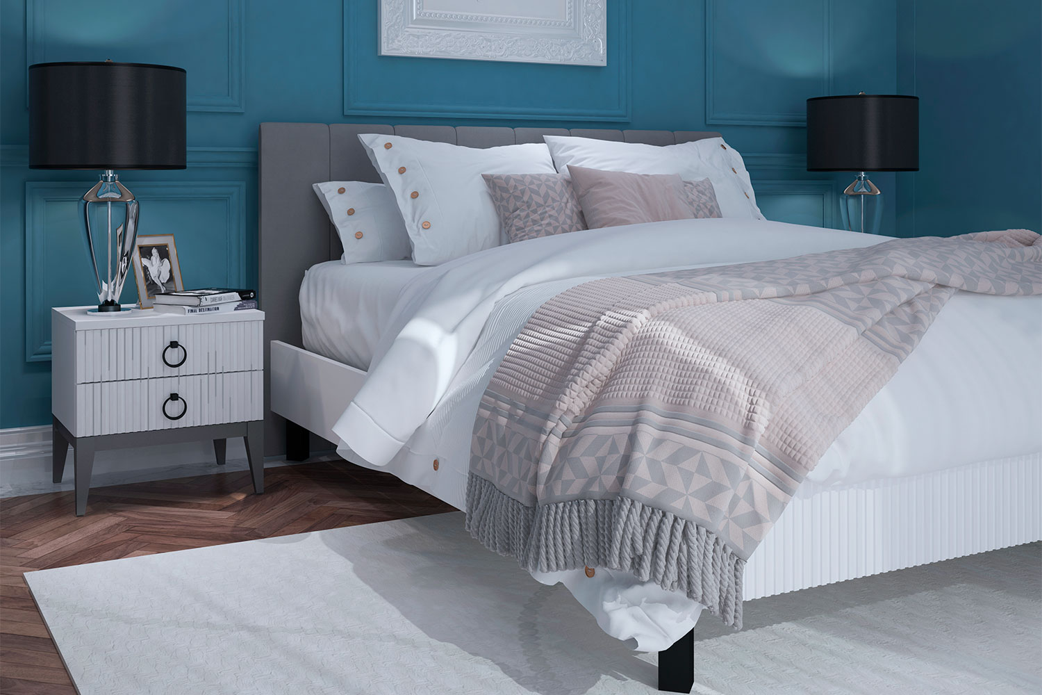 Двуспальные кровати - изображение №3 "Кровать Хилтон 180 х 200"  на www.Angstrem-mebel.ru