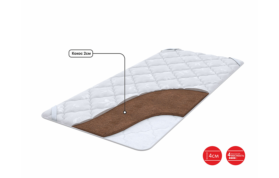 Чехлы - изображение №4 "Наматрасник Eco Hard (90 х 190 см)"  на www.Angstrem-mebel.ru