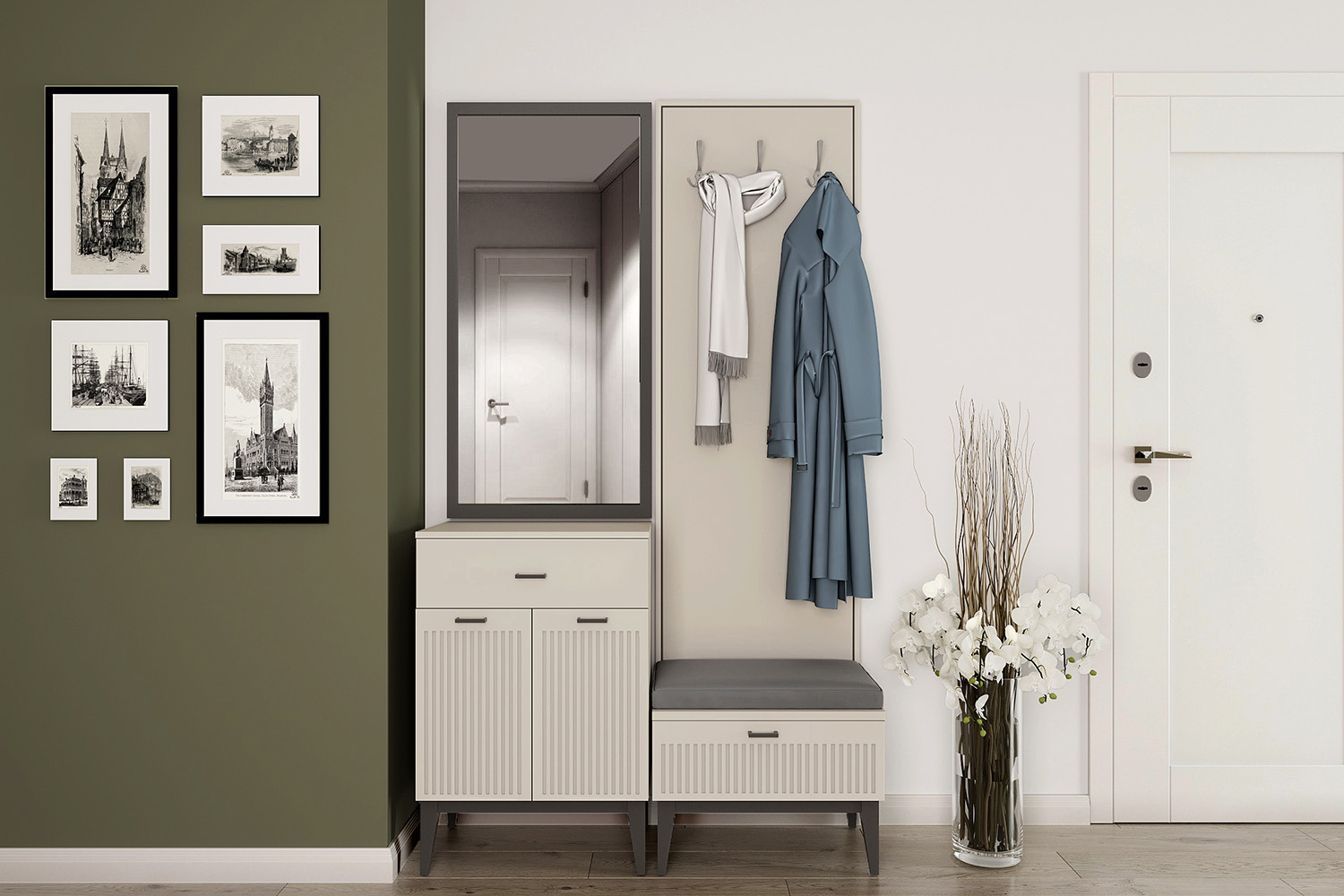 Панели - изображение №4 "Панель-вешалка Хилтон"  на www.Angstrem-mebel.ru