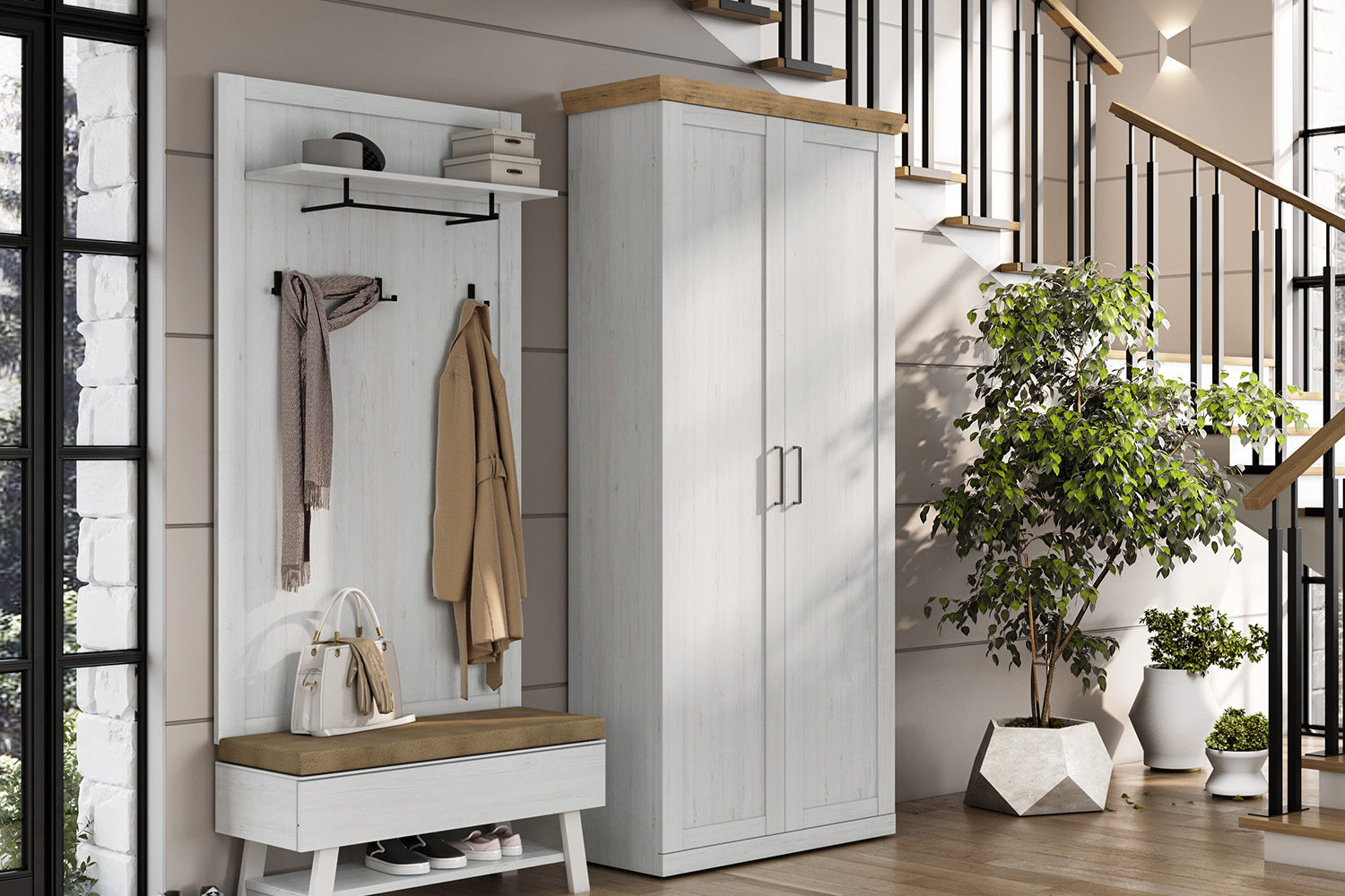 Распашные шкафы - изображение №3 "Шкаф Магнум с дополнительным комплектом полок"  на www.Angstrem-mebel.ru