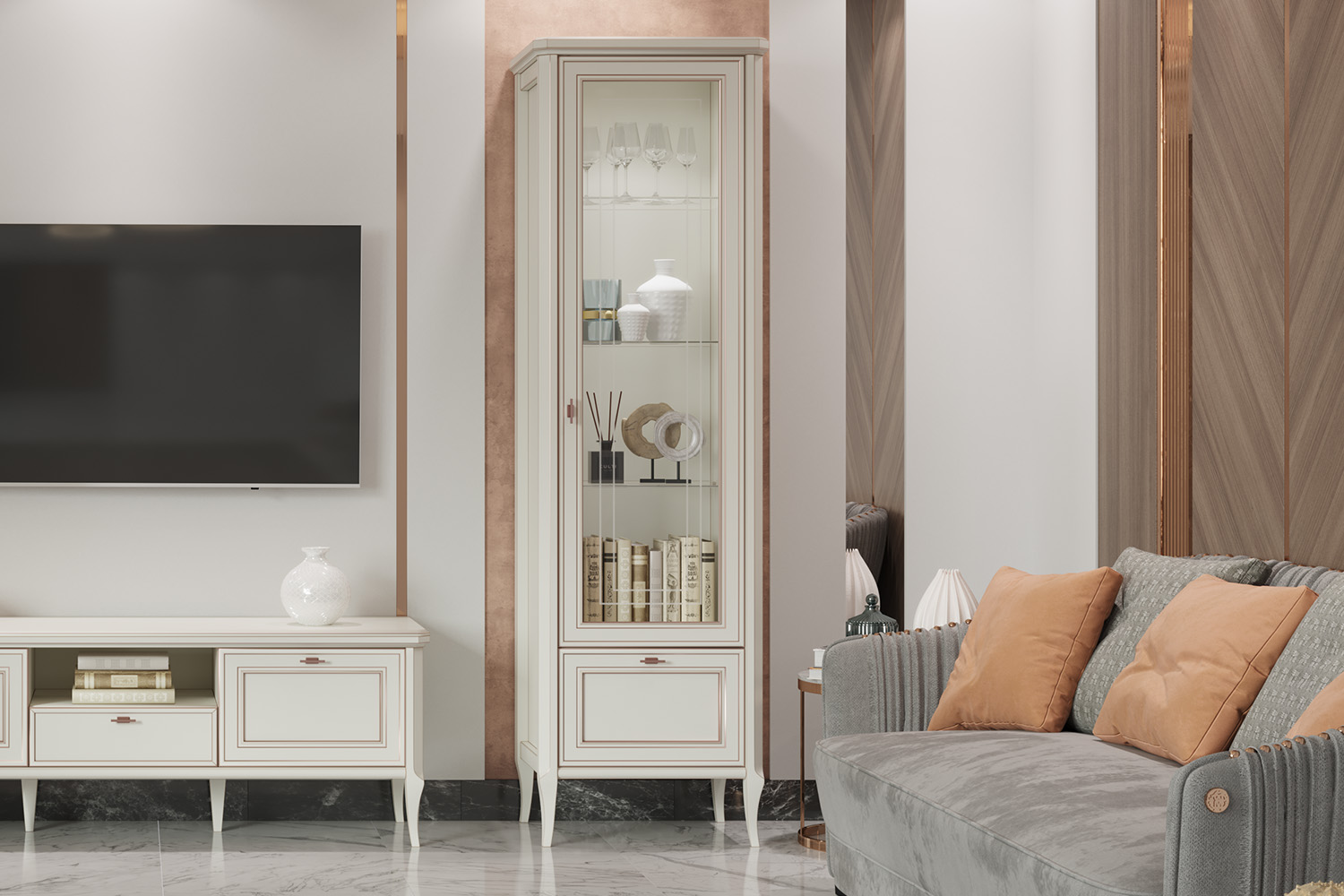 Комбинированные шкафы - изображение №4 "Шкаф Онтарио"  на www.Angstrem-mebel.ru