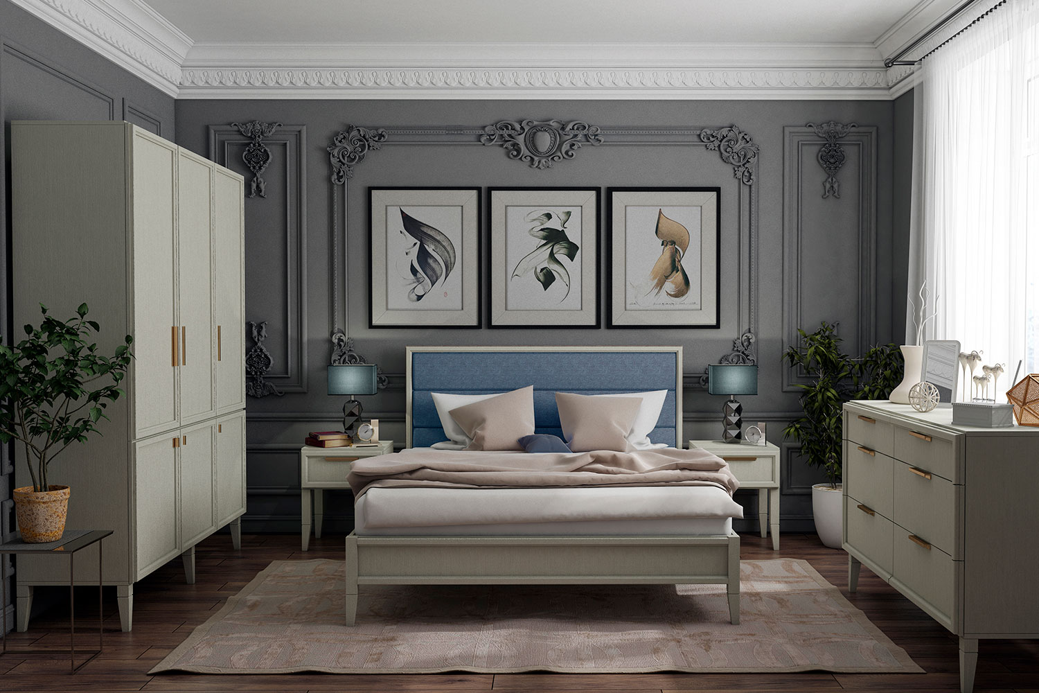 Прикроватные тумбы - изображение №3 "Прикроватная тумба Чарли "  на www.Angstrem-mebel.ru