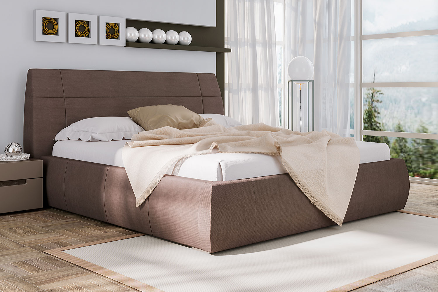 Двуспальные кровати - изображение №7 "Кровать Анри"  на www.Angstrem-mebel.ru