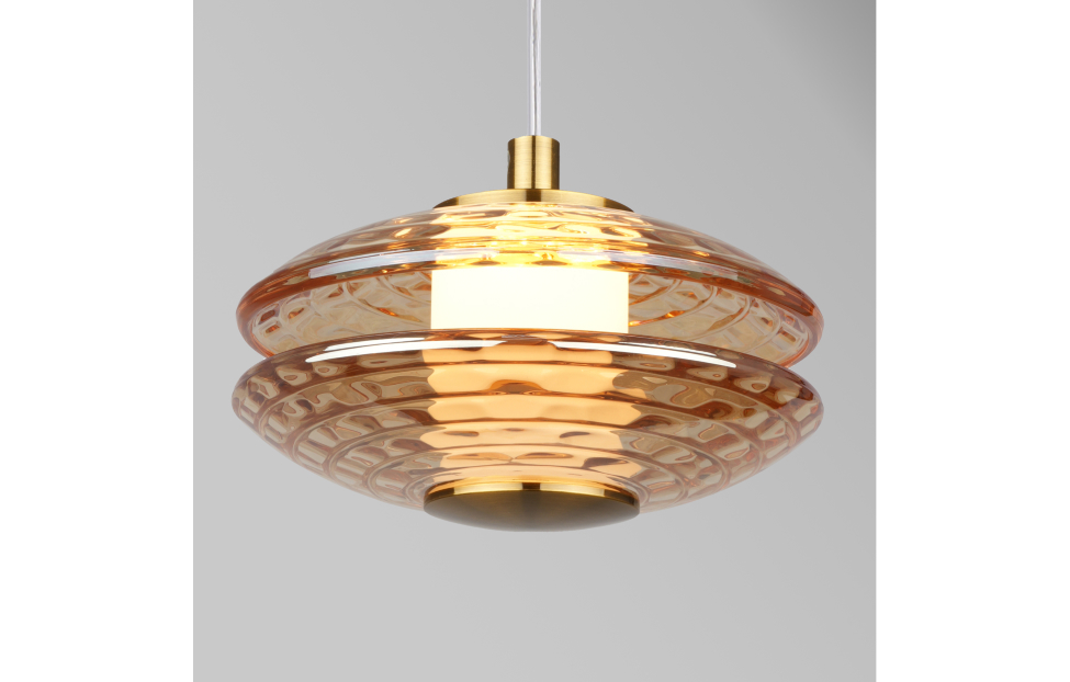 Подвесы - изображение №3 "Подвес Claros (латунь) D150*H245/1445 LED*6W"  на www.Angstrem-mebel.ru