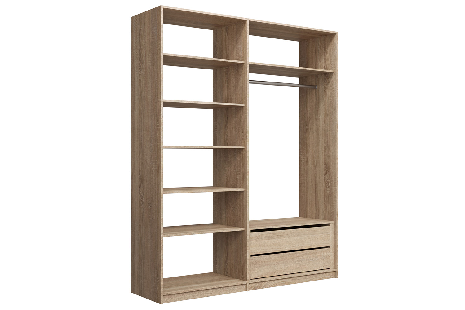 Гардеробные - изображение №4 "Прямая гардеробная система «Lux 8»"  на www.Angstrem-mebel.ru