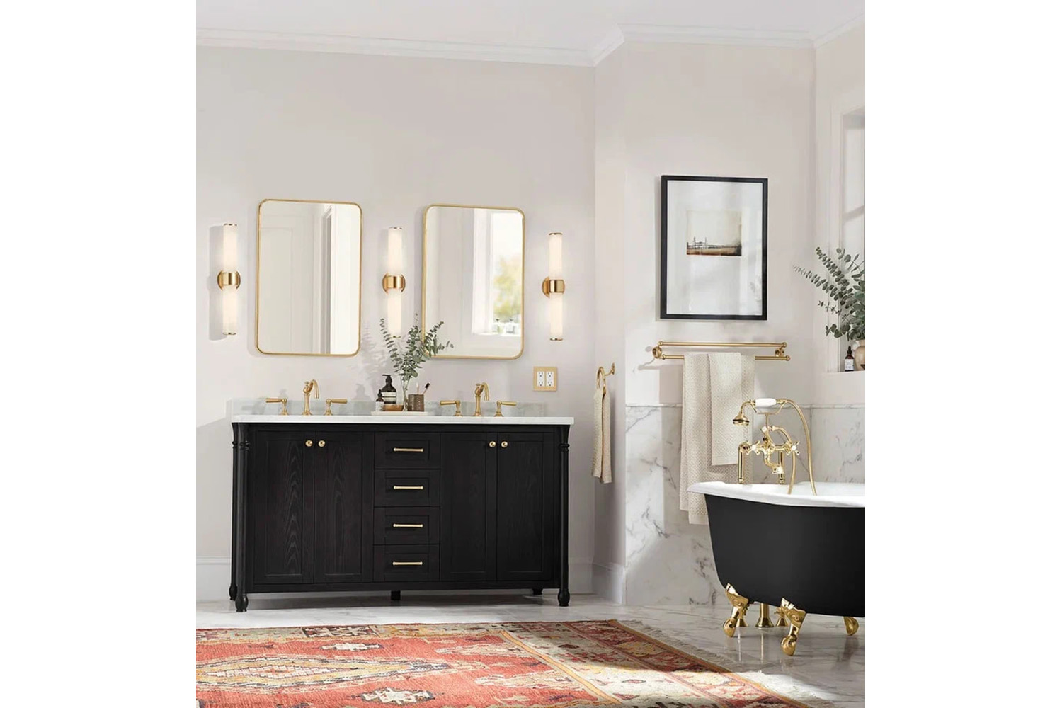 Зеркала - изображение №7 "Smart M Gold Зеркало в тонкой раме Smal"  на www.Angstrem-mebel.ru