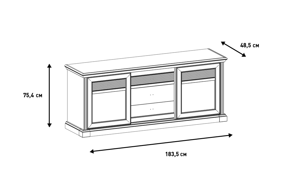 Тумбы под телевизор - изображение №9 "Тумба Изотта под телевизор"  на www.Angstrem-mebel.ru