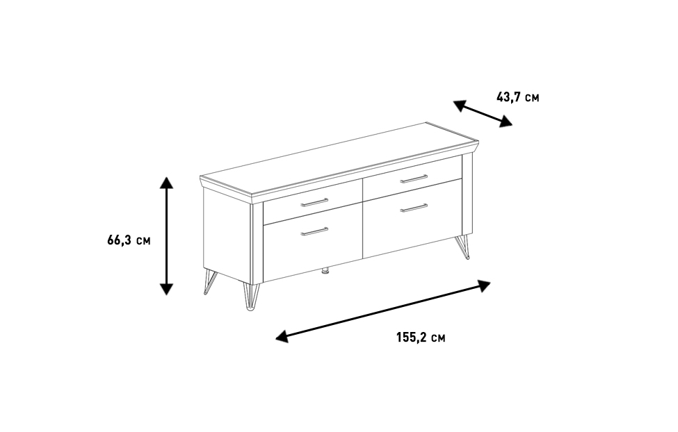 Тумбы под телевизор - изображение №8 "Тумба Магнум под телевизор"  на www.Angstrem-mebel.ru