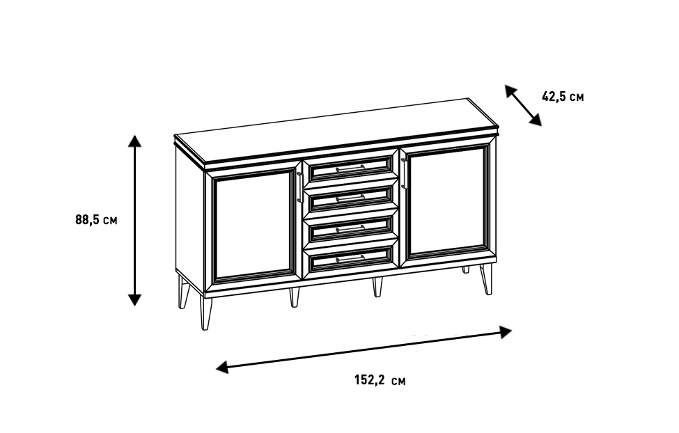 Комоды - изображение №14 "Комод Орландо "  на www.Angstrem-mebel.ru