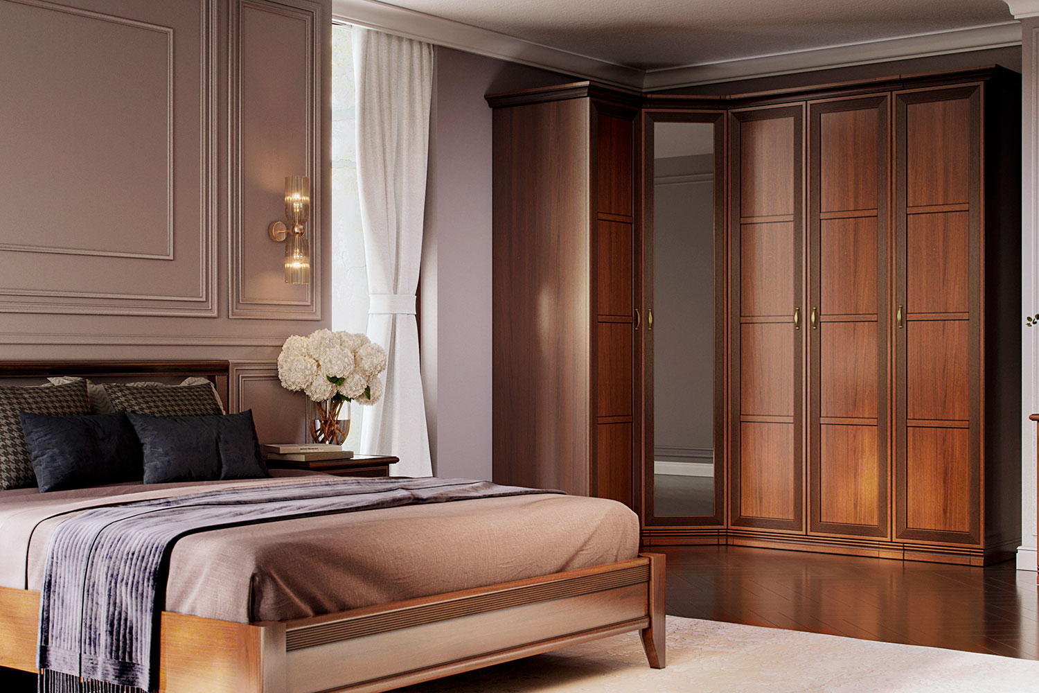 Шкафы-пеналы - изображение №4 "Шкаф Адажио с полкой и штангой для одежды"  на www.Angstrem-mebel.ru