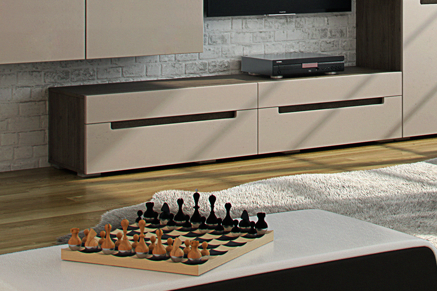 Тумбы под телевизор - изображение №3 "Тумба Анри под телевизор с выдвижными ящиками"  на www.Angstrem-mebel.ru