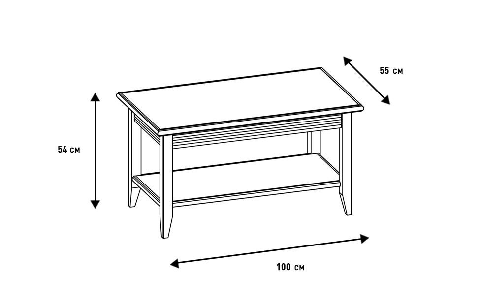 Журнальные столы - изображение №5 "Журнальный стол Кантри"  на www.Angstrem-mebel.ru