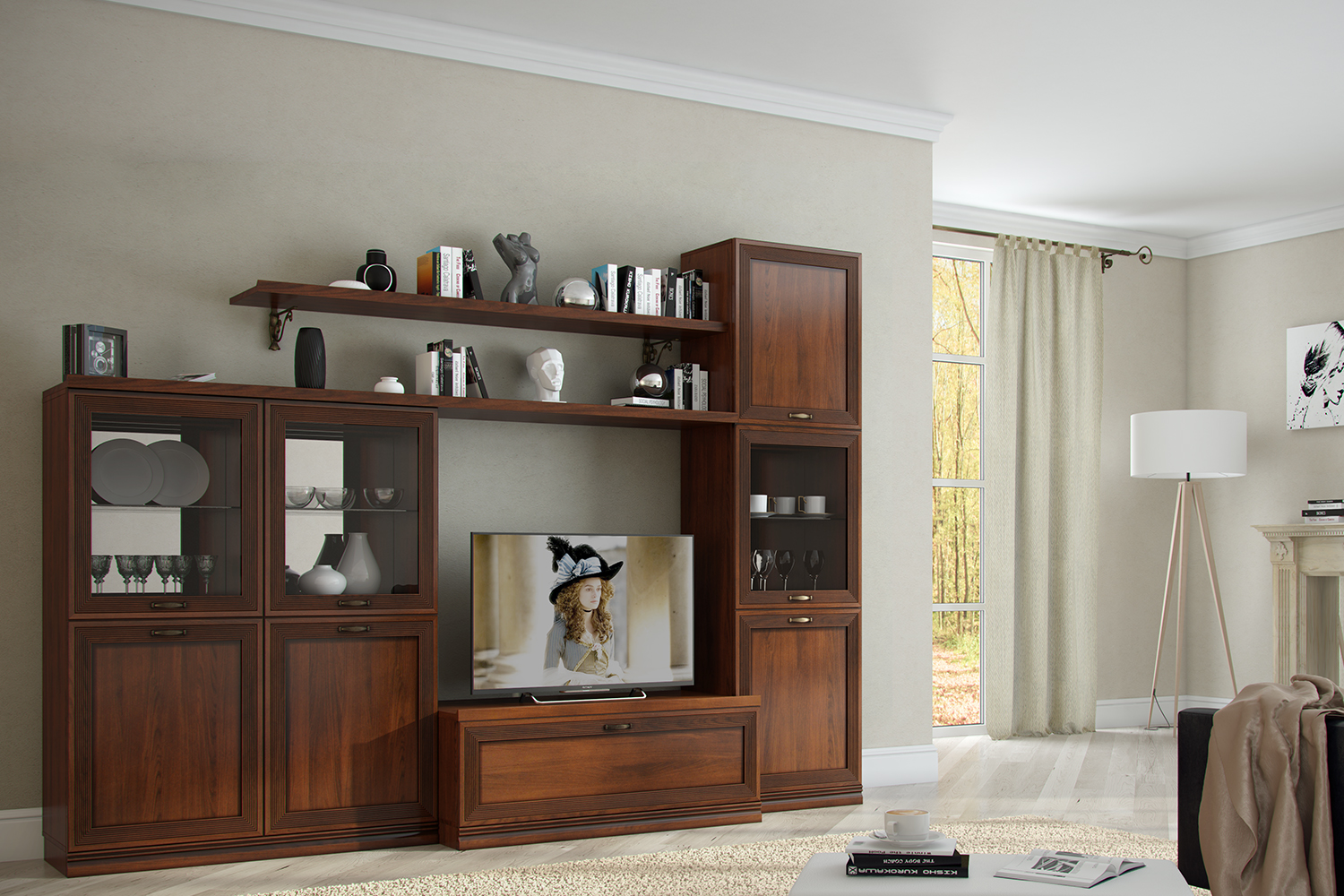 Полки - изображение №4 "Полка навесная Адажио"  на www.Angstrem-mebel.ru