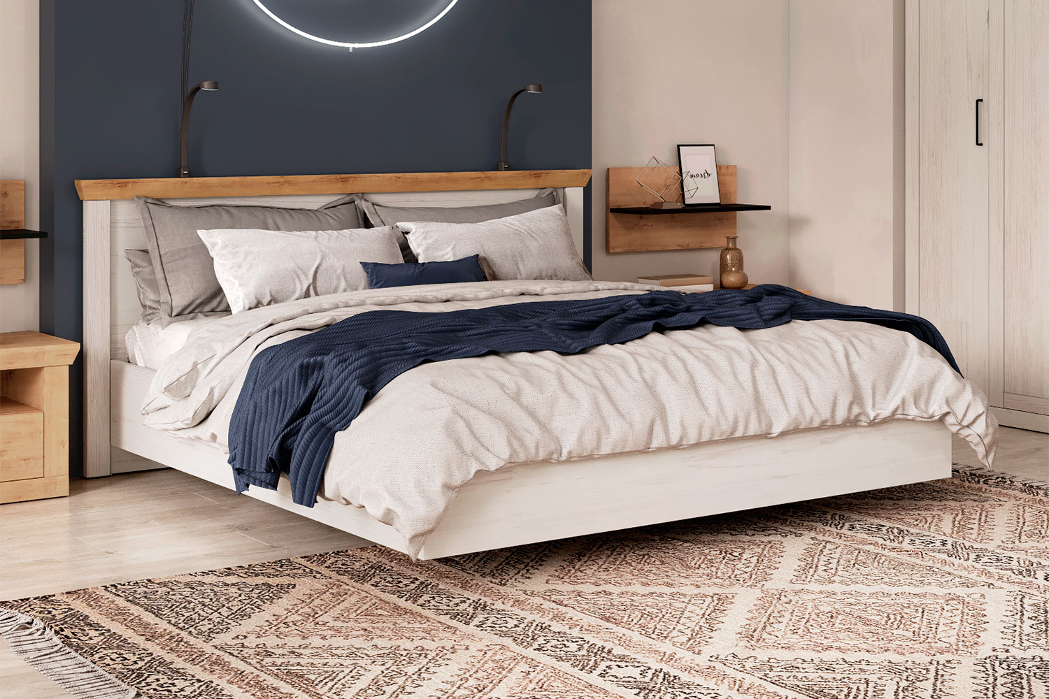 Двуспальные кровати - изображение №6 "Кровать Магнум 140 х 200"  на www.Angstrem-mebel.ru