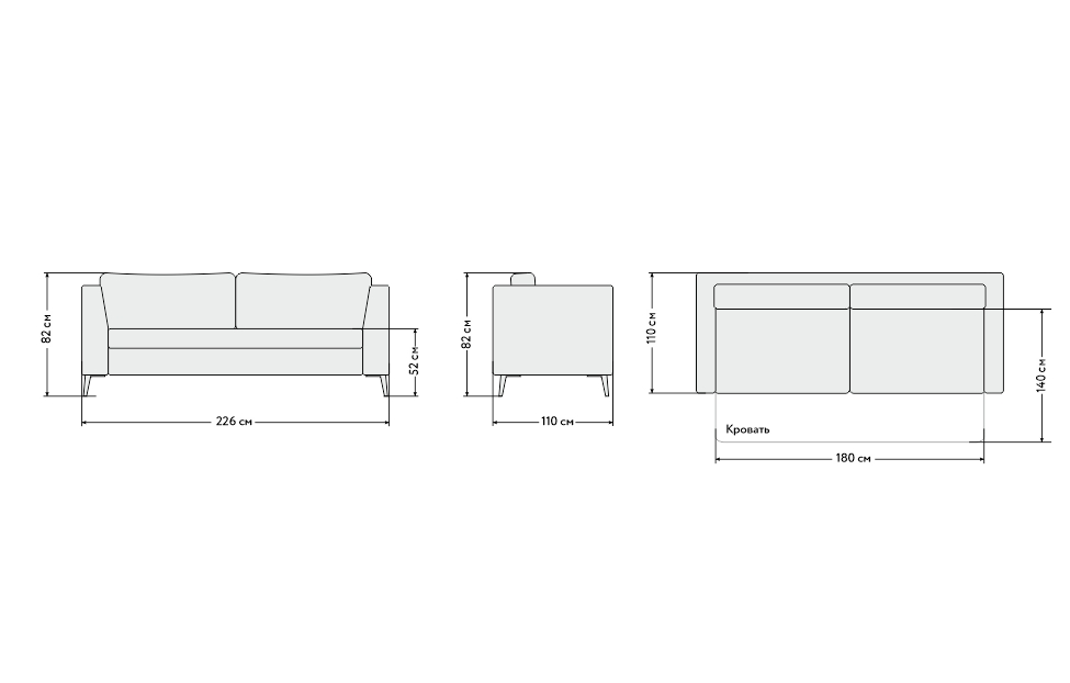 Диваны-кровати - изображение №4 "Диван Челси, Д1"  на www.Angstrem-mebel.ru