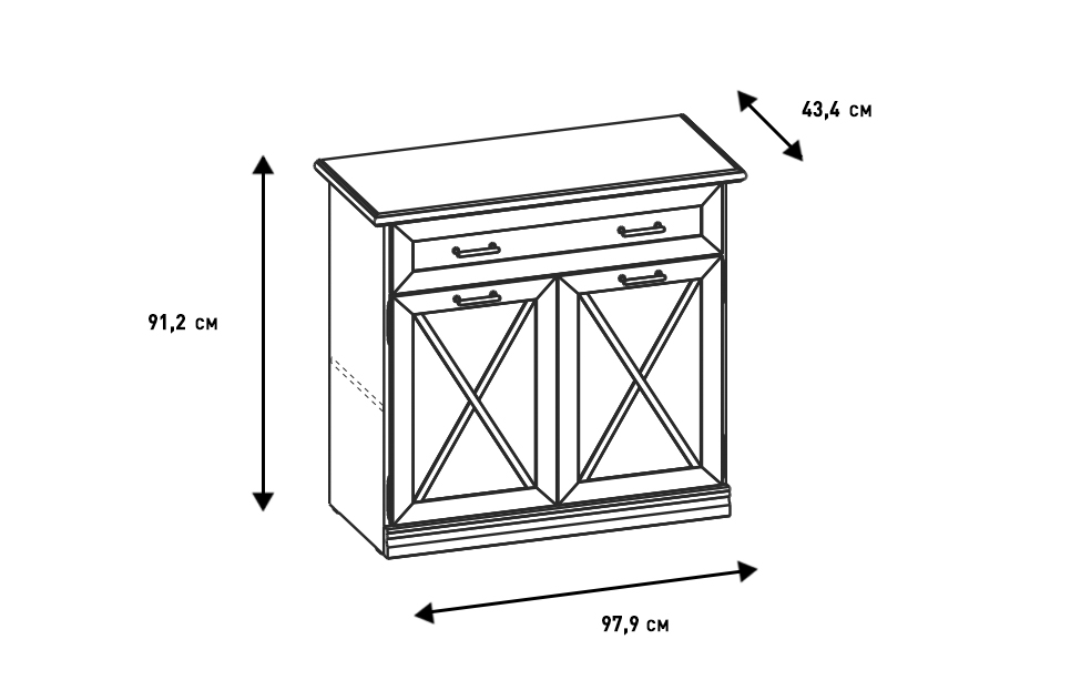 Комоды - изображение №6 "Комод Кантри"  на www.Angstrem-mebel.ru