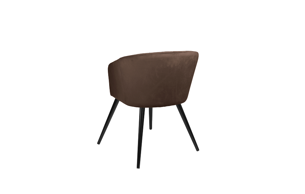 Кухонные стулья - изображение №4 "Стул-кресло Леон поворотный коричневый / опоры черные"  на www.Angstrem-mebel.ru