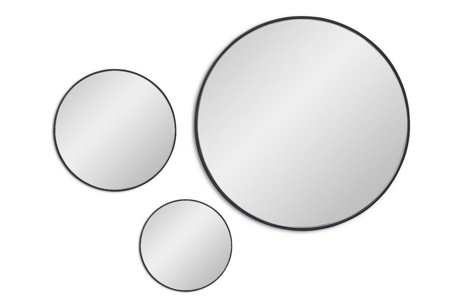 Зеркала - изображение №3 "Сет из 3-х зеркал Jupiter Black"  на www.Angstrem-mebel.ru