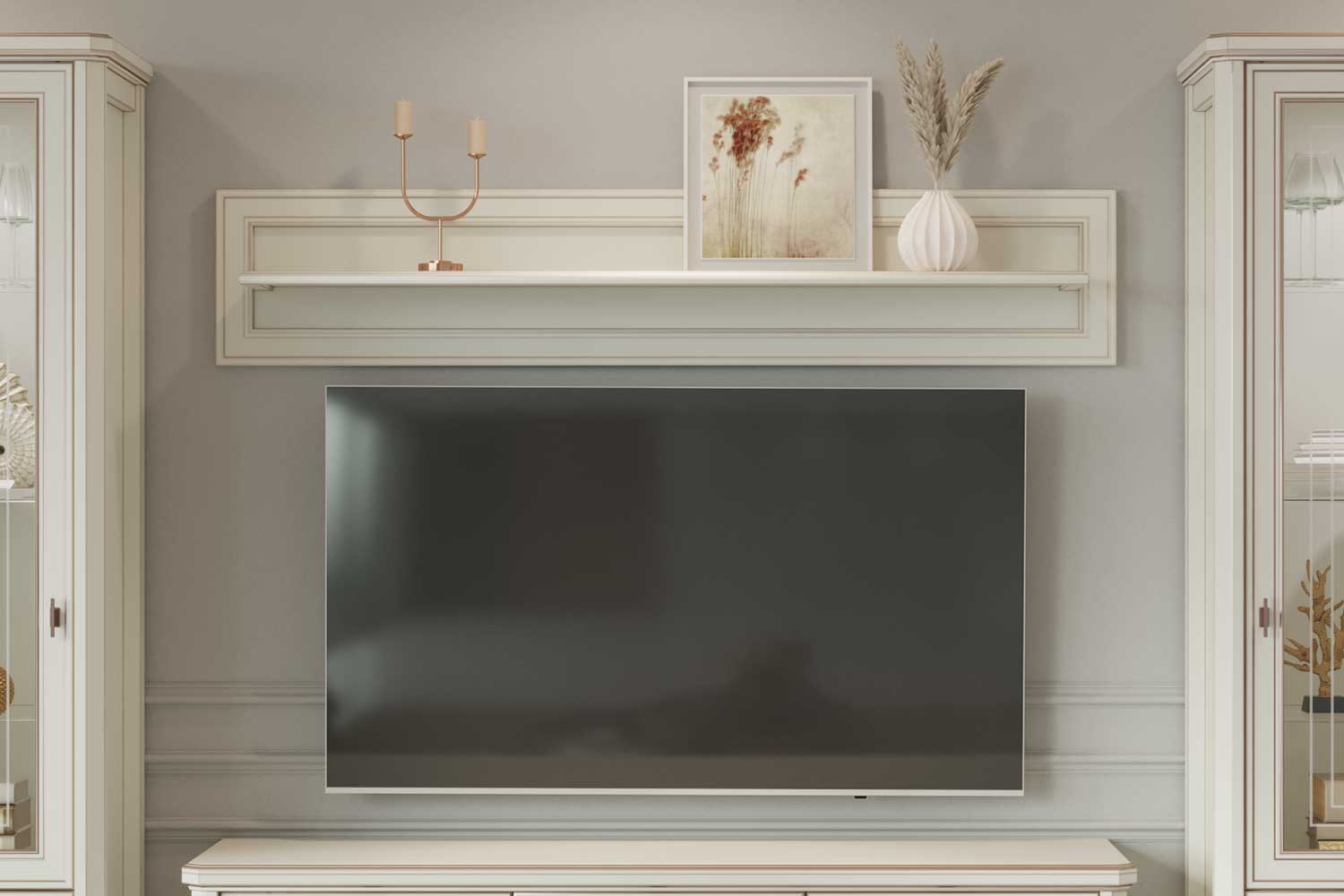 Полки - изображение №4 "Полка навесная Онтарио"  на www.Angstrem-mebel.ru