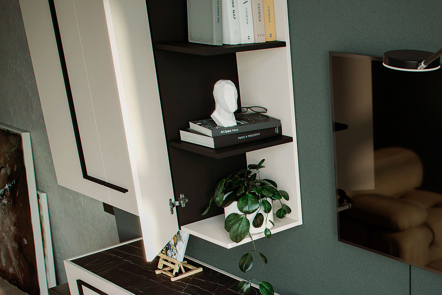 Навесные шкафчики - изображение №4 "Шкаф Милагро настенный "  на www.Angstrem-mebel.ru