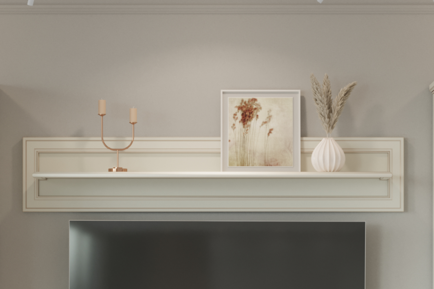 Полки - изображение №3 "Полка навесная Онтарио"  на www.Angstrem-mebel.ru