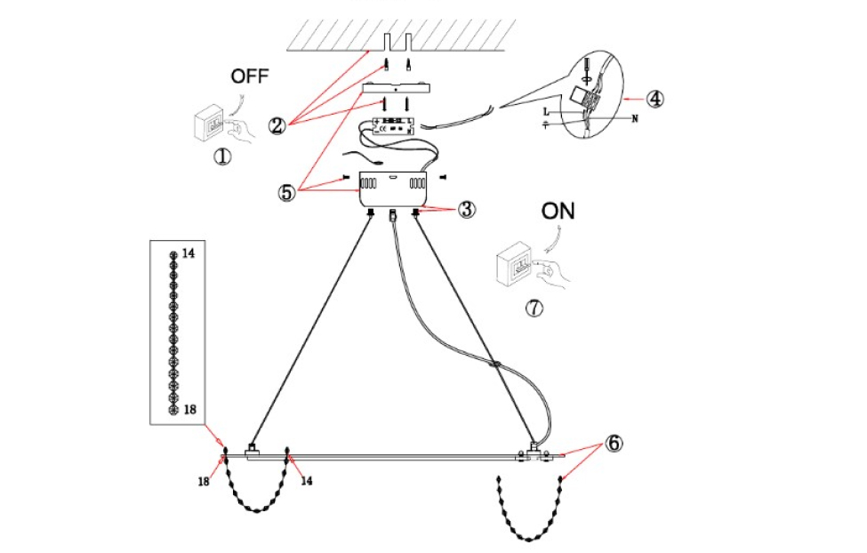 Люстры - изображение №6 "Подвесная люстра Estrada D1050*H165/1200 LED*92W"  на www.Angstrem-mebel.ru