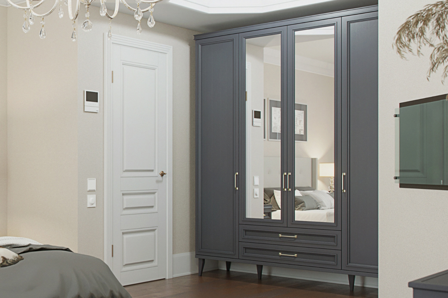 Шкафы платяные - изображение №6 "Шкаф для одежды Орландо"  на www.Angstrem-mebel.ru