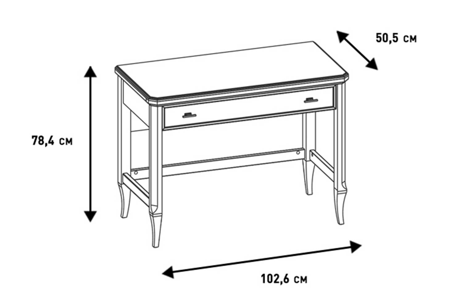 Туалетные столы - изображение №7 "Стол туалетный Онтарио"  на www.Angstrem-mebel.ru