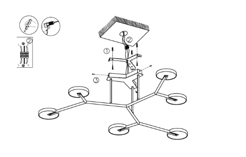 Люстры - изображение №6 "Потолочная люстра Paritet L1180*W1170*H260 6*LED*12W"  на www.Angstrem-mebel.ru