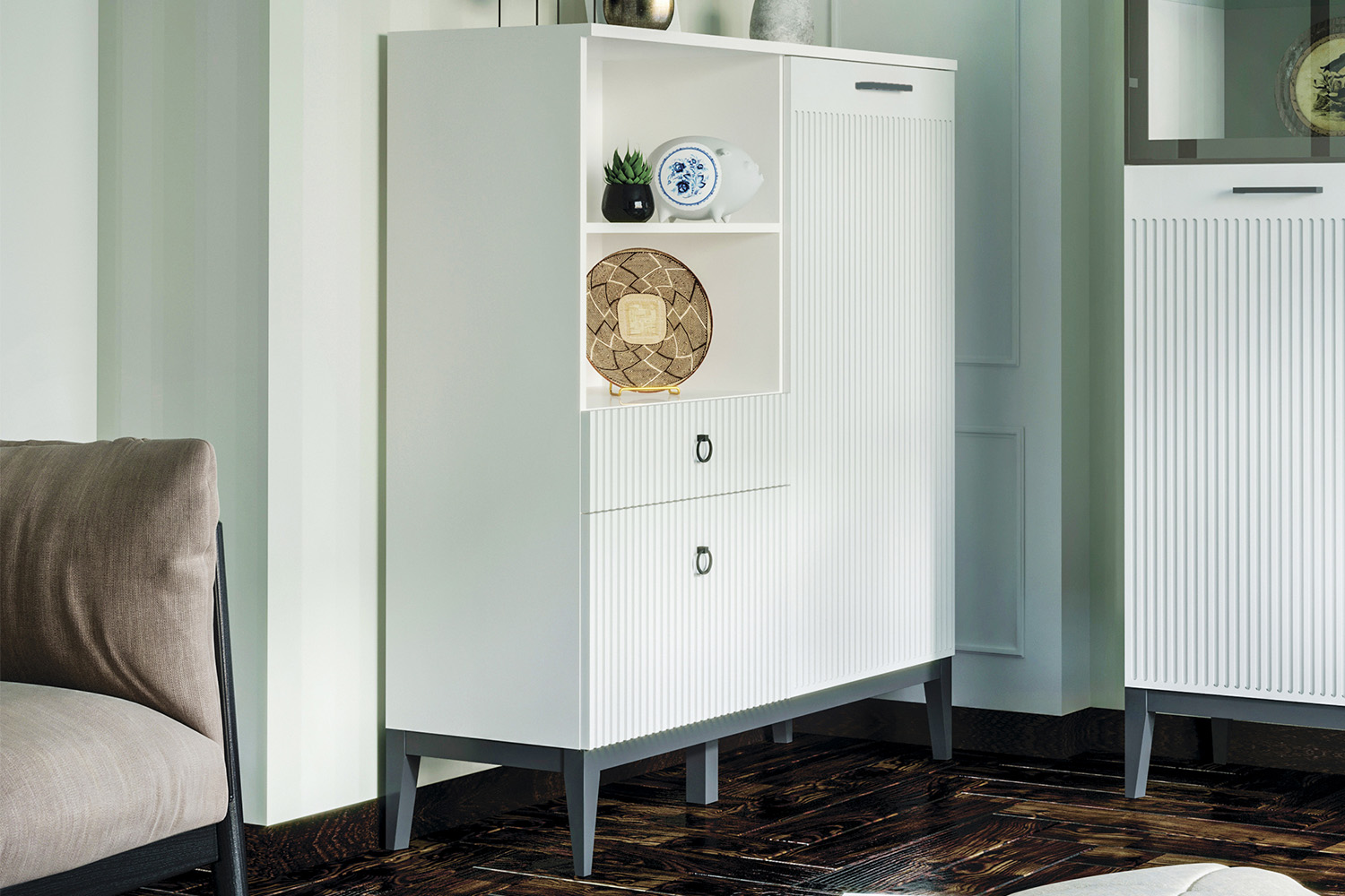 Комбинированные шкафы - изображение №3 "Шкаф Хилтон"  на www.Angstrem-mebel.ru