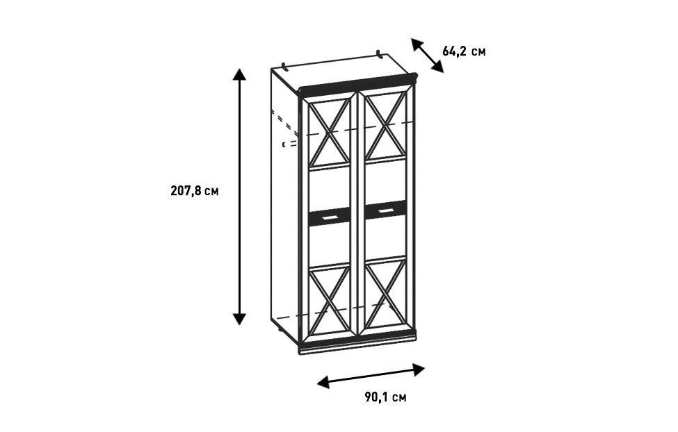 Шкафы платяные - изображение №10 "Шкаф Кантри"  на www.Angstrem-mebel.ru