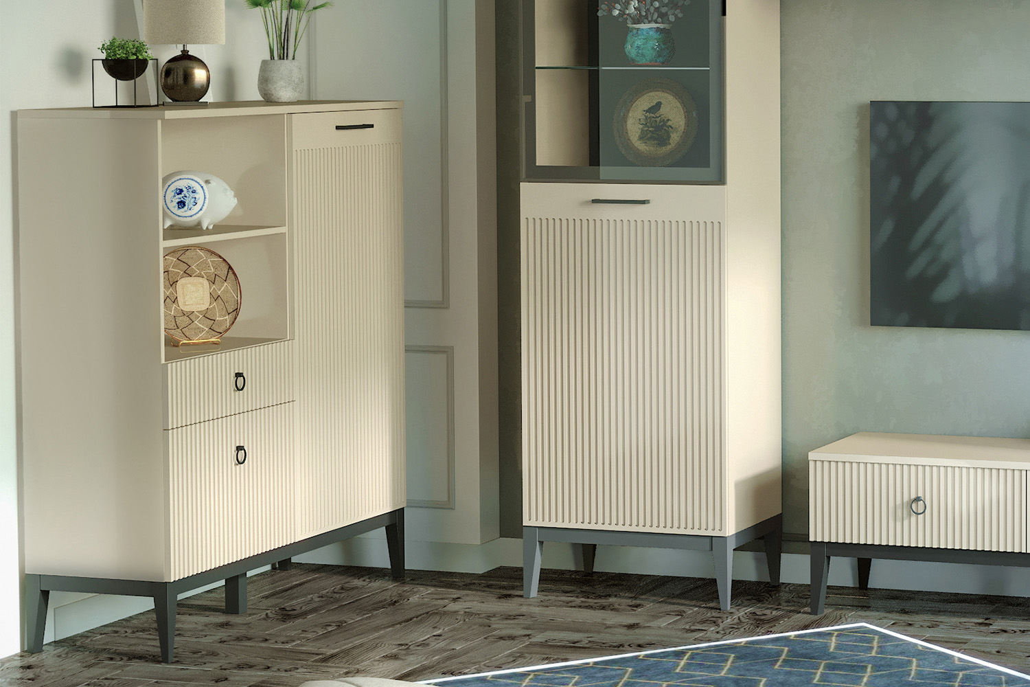 Комбинированные шкафы - изображение №3 "Шкаф Хилтон"  на www.Angstrem-mebel.ru