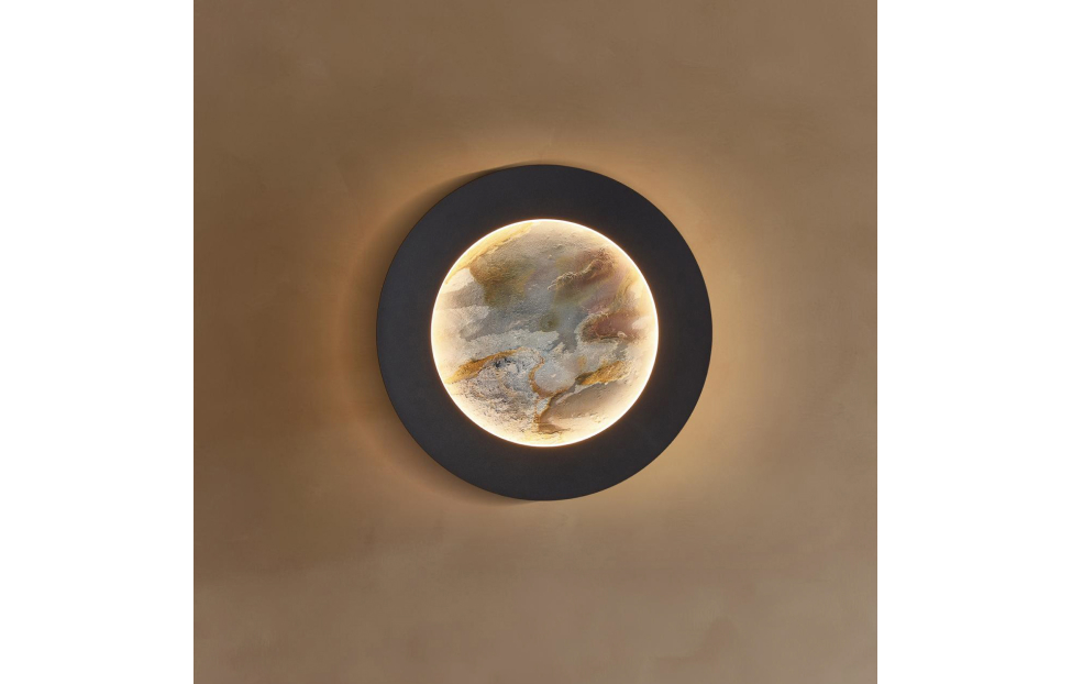 Бра - изображение №3 "Настенный светильник Lago (чёрный) D50*W300*H300 LED*24W"  на www.Angstrem-mebel.ru