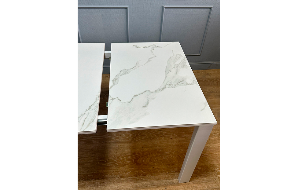 Обеденные столы - изображение №11 "Стол обеденный Легро раздвижной /1300 керамика белый мрамор"  на www.Angstrem-mebel.ru