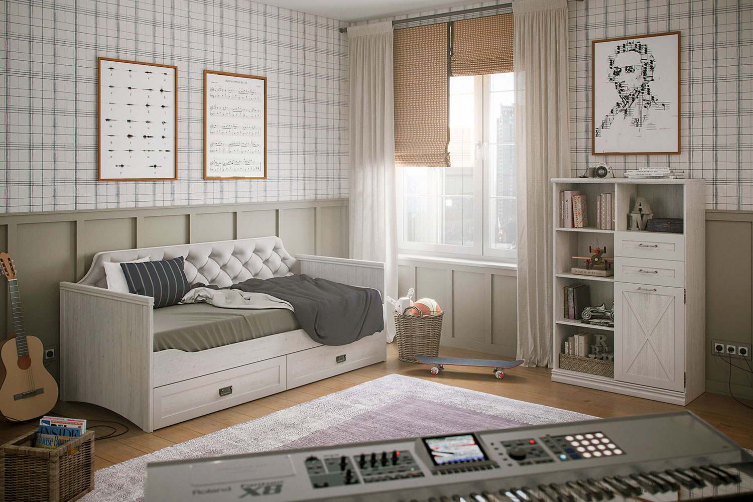 Детские кровати - изображение №8 "Кровать Кантри 90 х 200"  на www.Angstrem-mebel.ru