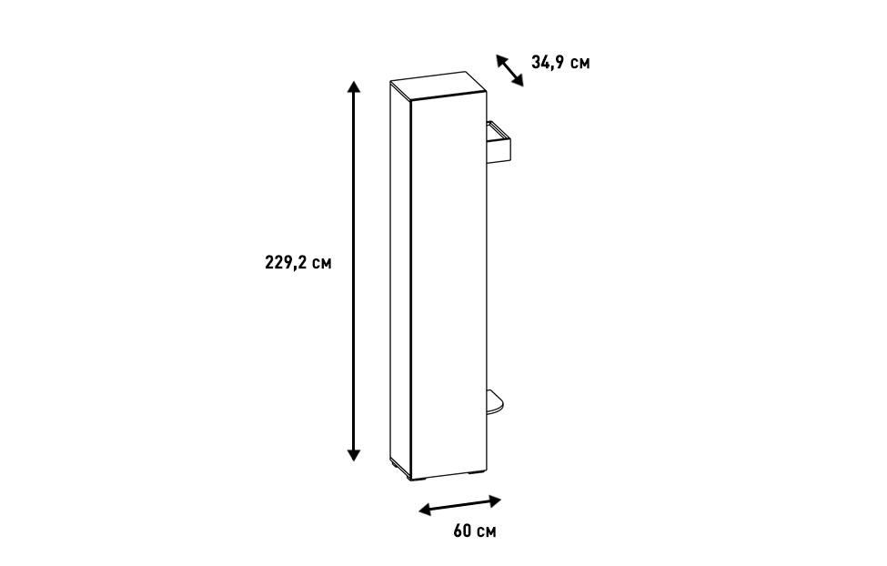 Стеллажи - изображение №5 "Стеллаж Анри с полками и зеркалом"  на www.Angstrem-mebel.ru