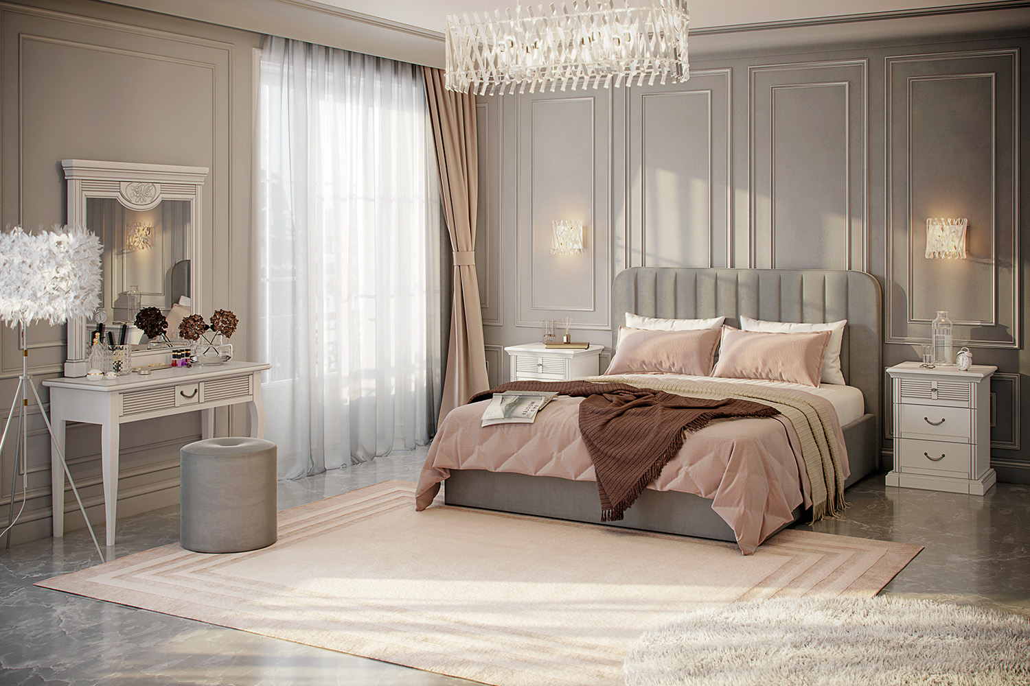 Туалетные столы - изображение №5 "Туалетный стол Изотта с выдвижным ящиком"  на www.Angstrem-mebel.ru