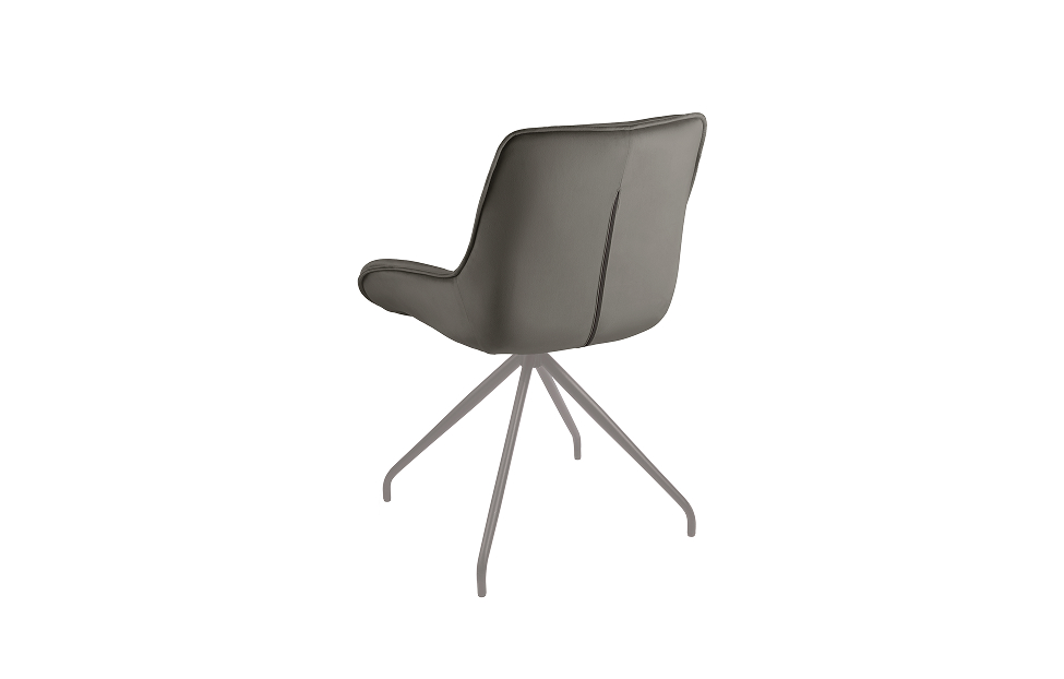 Кухонные стулья - изображение №6 "Стул-кресло Сити поворотный антрацит / опоры серые"  на www.Angstrem-mebel.ru