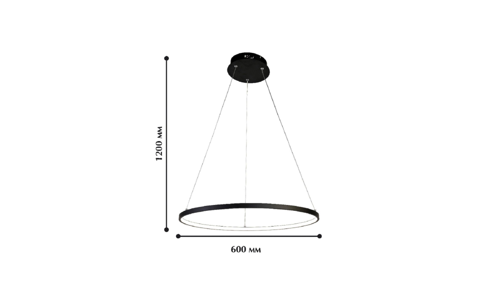 Люстры - изображение №4 "Подвесная люстра Giro D600*H1200 LED*32W"  на www.Angstrem-mebel.ru