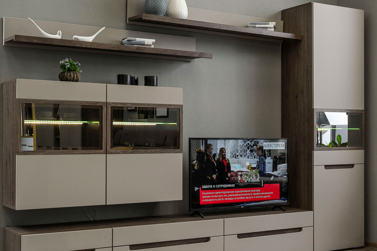 Навесные шкафчики - изображение №9 "Навесной шкаф Анри (левый)"  на www.Angstrem-mebel.ru