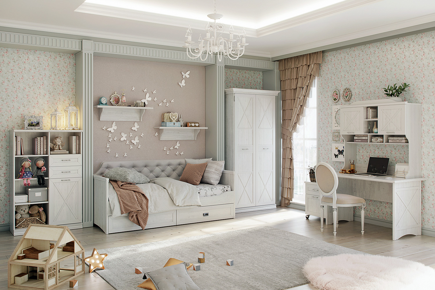 Шкафы платяные - изображение №5 "Шкаф Кантри"  на www.Angstrem-mebel.ru