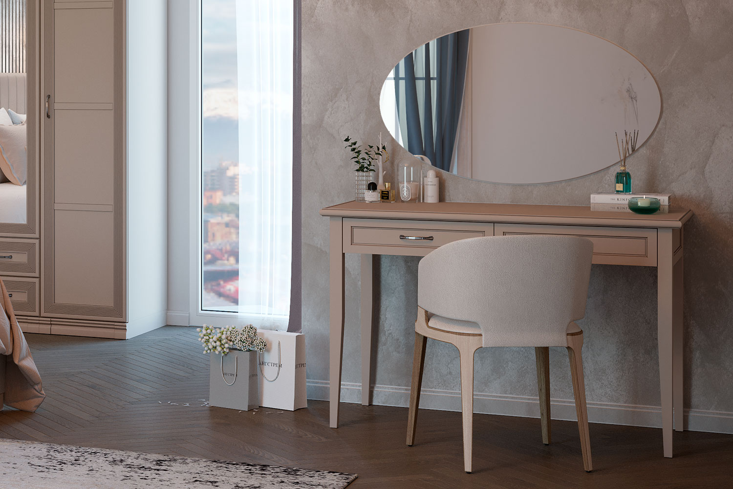 Туалетные столы - изображение №4 "Туалетный стол Адажио с выдвижными ящиками"  на www.Angstrem-mebel.ru