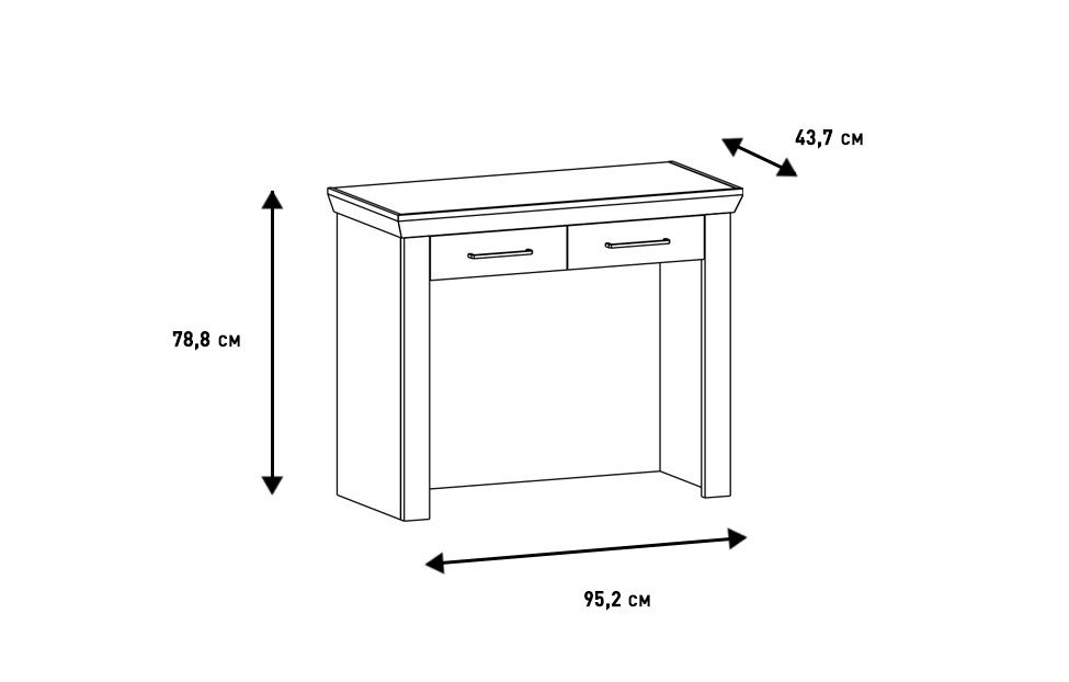 Туалетные столы - изображение №4 "Туалетный стол Магнум с выдвижными ящиками"  на www.Angstrem-mebel.ru