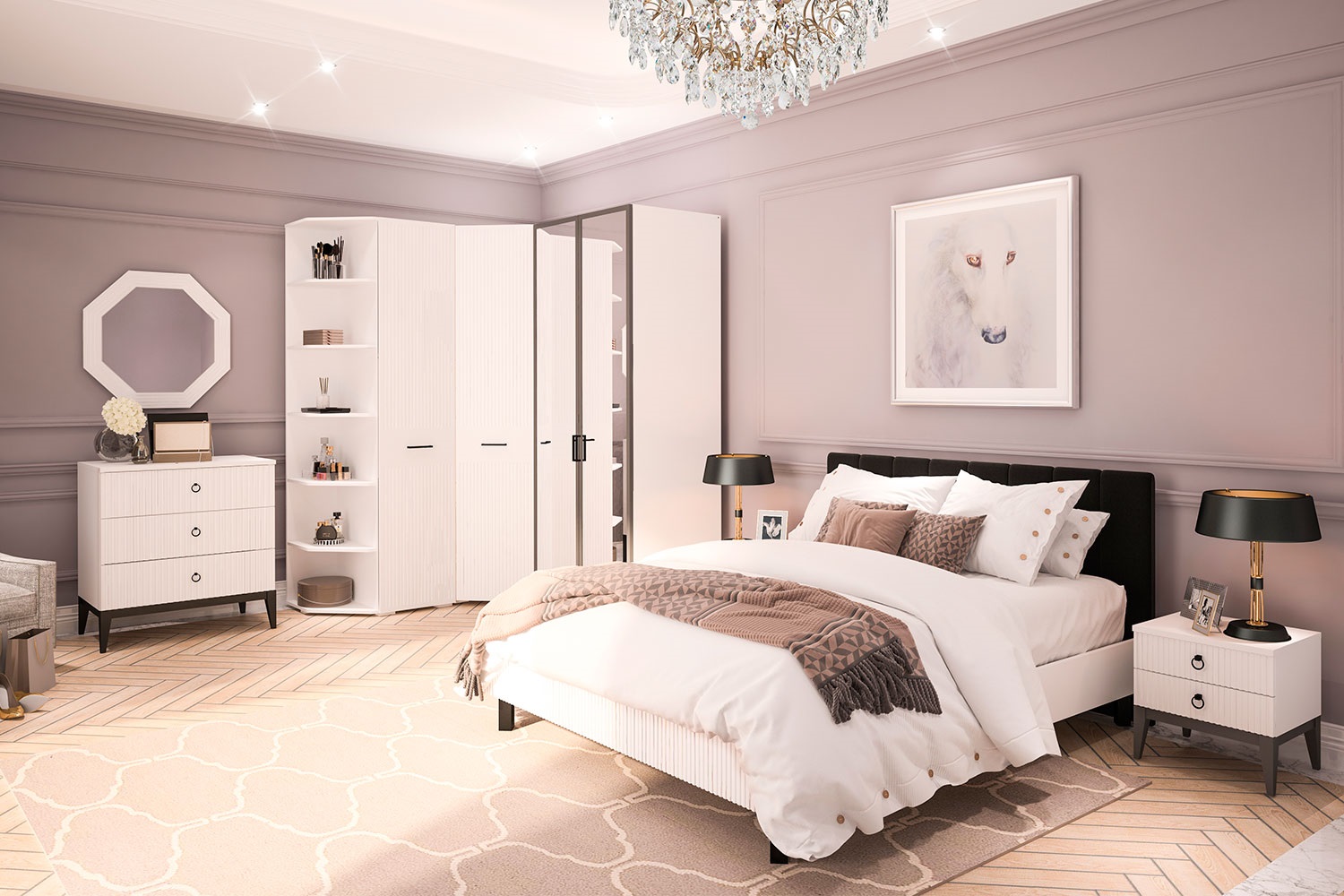 Комоды - изображение №4 "Комод Хилтон с выдвижными ящиками"  на www.Angstrem-mebel.ru