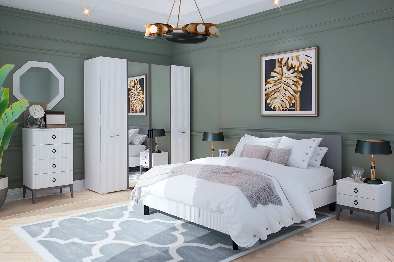 Двуспальные кровати - изображение №6 "Кровать Хилтон 160 х 200"  на www.Angstrem-mebel.ru