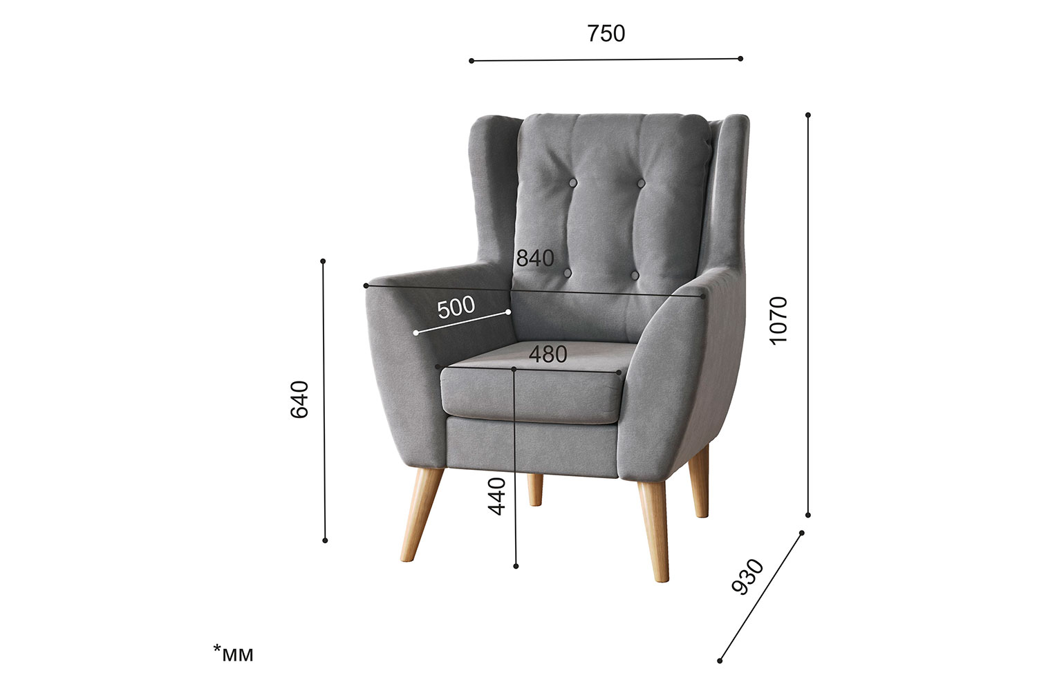 Мягкие кресла - изображение №10 "Кресло Ладога, Д1"  на www.Angstrem-mebel.ru