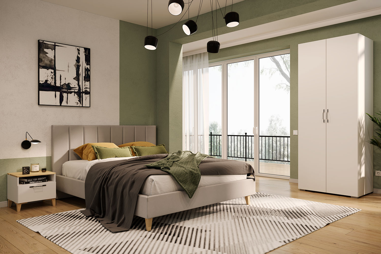 Двуспальные кровати - изображение №6 "Кровать Нордин 160 х 200"  на www.Angstrem-mebel.ru