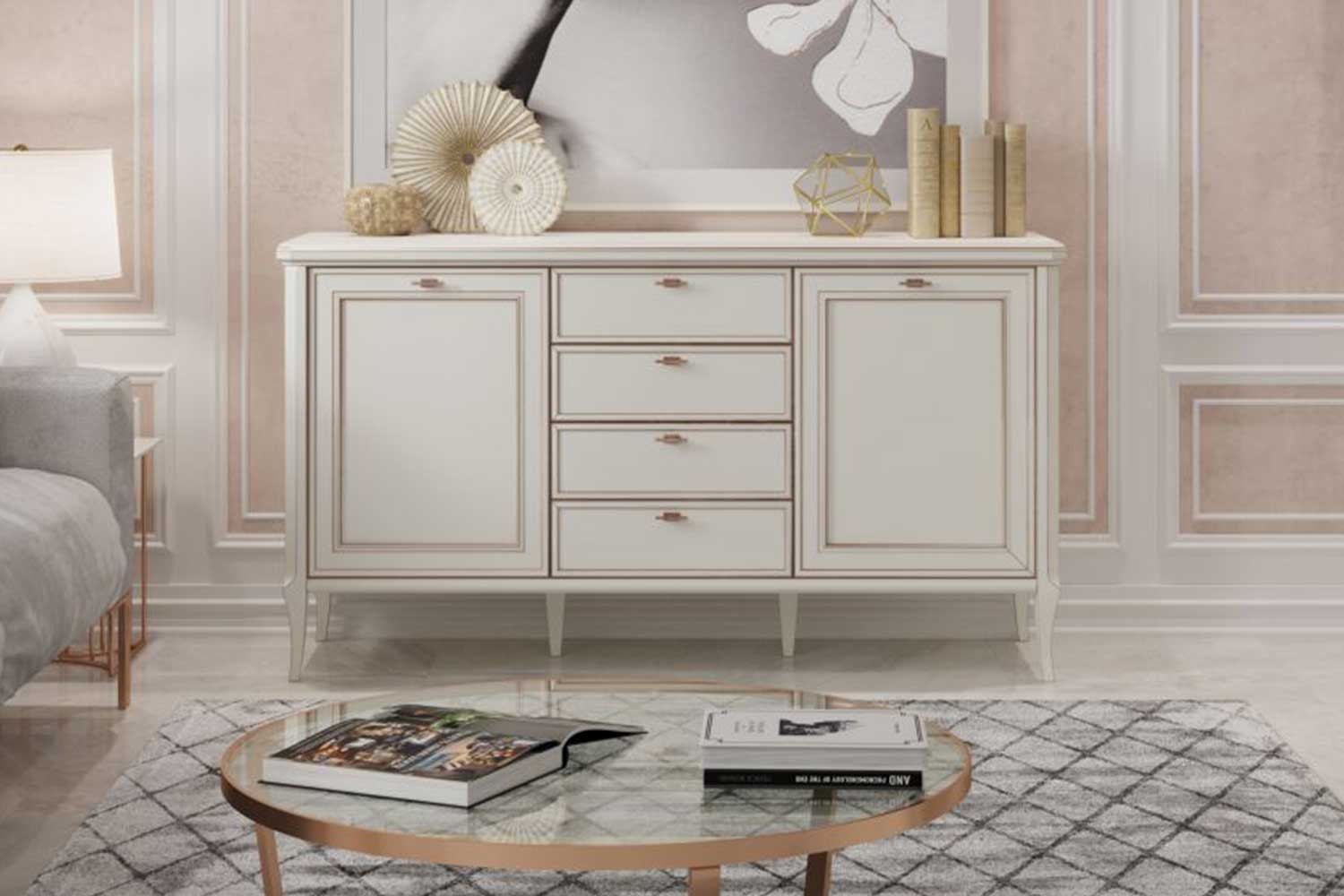 Комоды - изображение №3 "Комод Онтарио под телевизор"  на www.Angstrem-mebel.ru