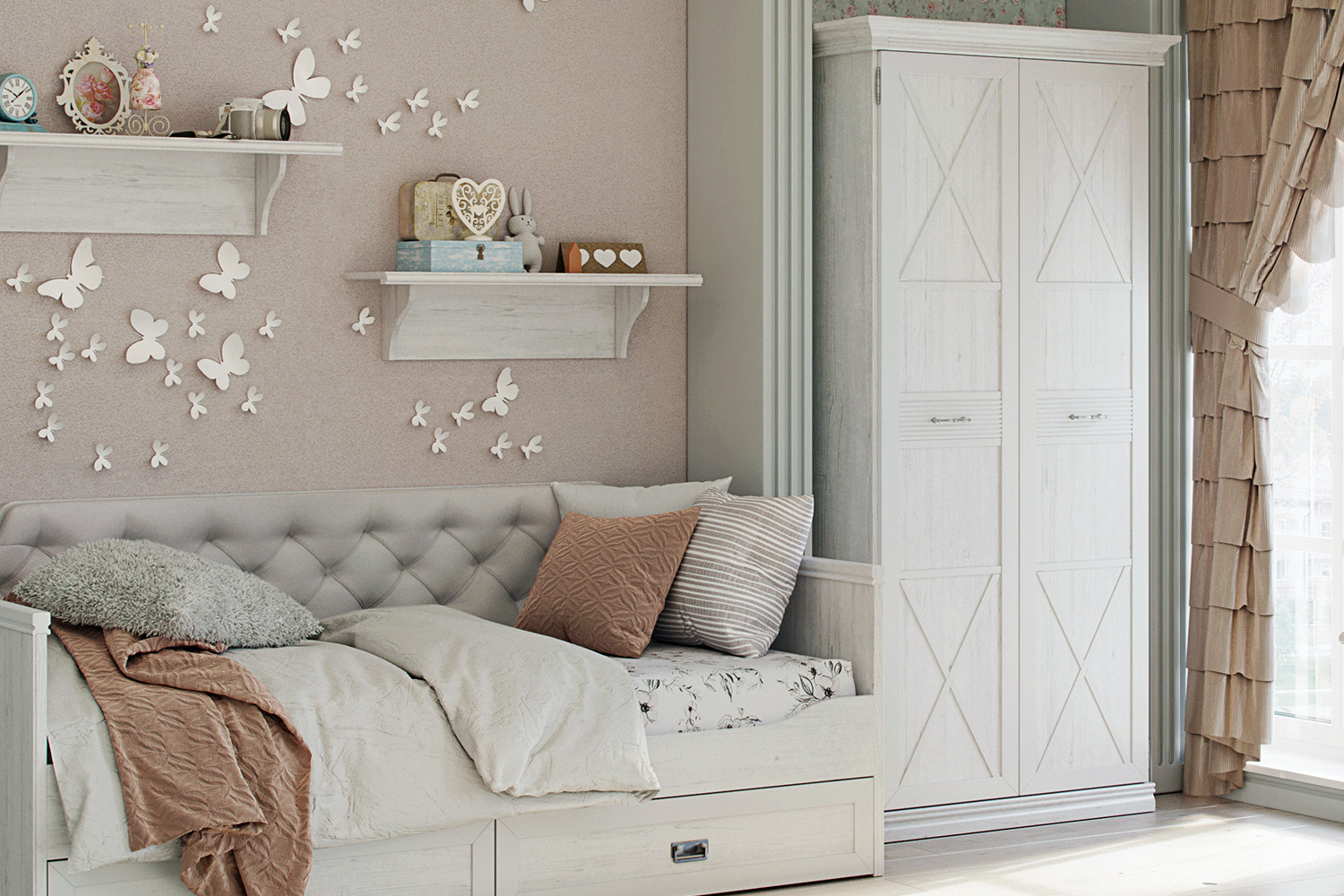 Шкафы платяные - изображение №4 "Шкаф Кантри"  на www.Angstrem-mebel.ru